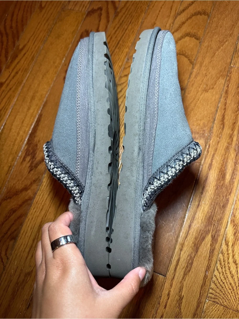 UGG Men’s Tasman Slip-Ons - Dark Grey- Size 12